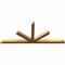 Ekena Millwork Saratoga Rough Sawn Timber Gable Bracket, Western Red Cedar, 96"W x 40"H x 4"D x 4"F, 10/12 Pitch GBW096X40X0404SAR00RWR - alternate 2